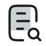 File Dock Search Line SVG Icon